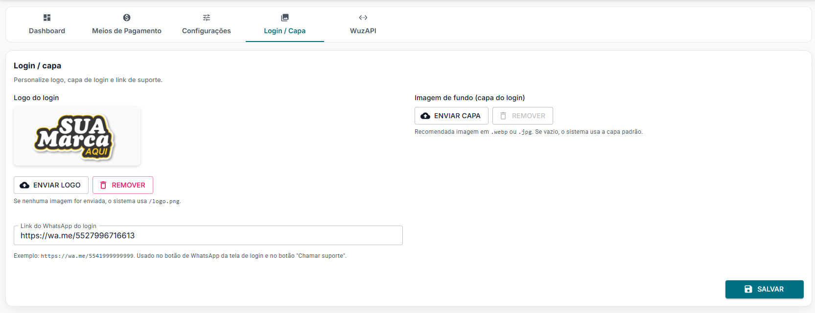 Login / Capa