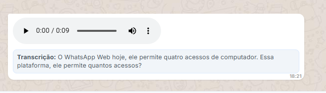 Transcrição de Áudio